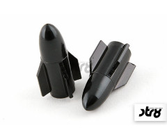 Tapónes de válvula STR8 Rocket Negro