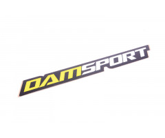 Autocollant Damsport Qualité Premium 20cm Jaune