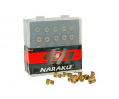 Coffret de 10 gicleurs principaux Naraku 80-98 M5 pour carburateur Origine GY6