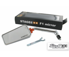 Rétroviseur gauche Stage6 F1 M8 Chromé