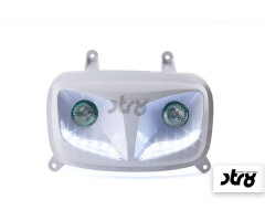 Double optique STR8 EyeLight Blanc MBK Booster 2004