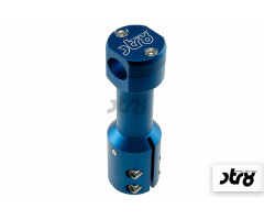 Potence de guidon STR8 courte Bleu Anodisé Mat MBK Booster